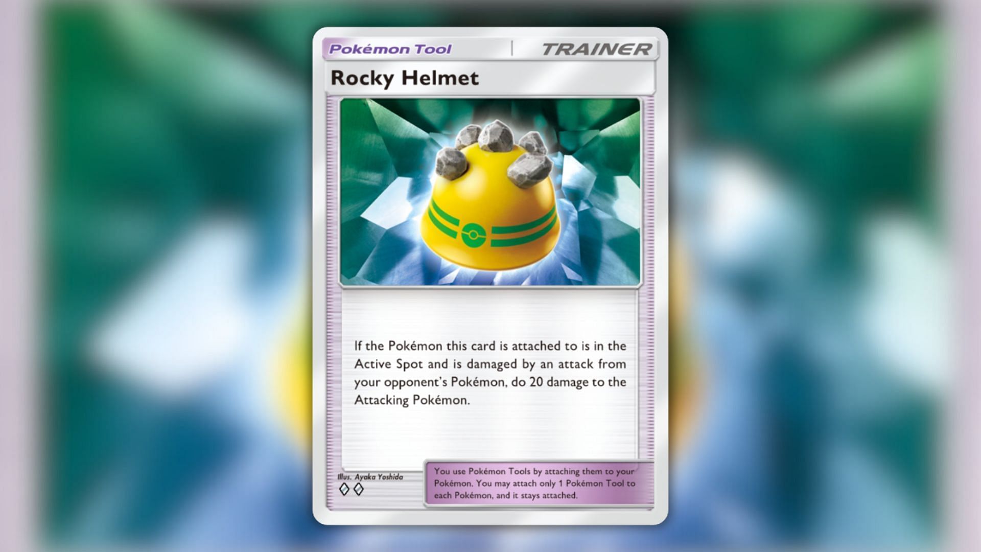 Rocky Helmet as seen in the game (Image via The Pokemon Company)